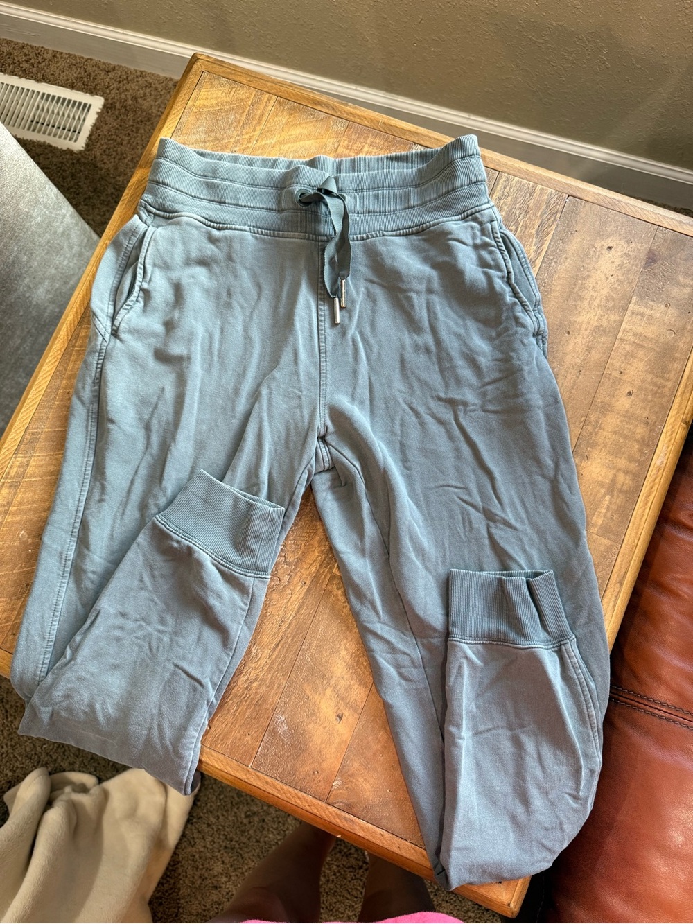 Athleta Slate Gray Drawstring Joggers